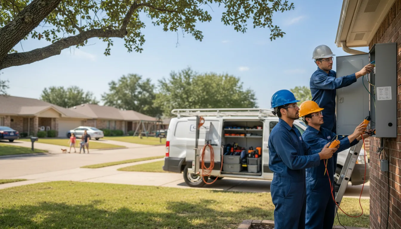 Certified electrician providing emergency electrical services in Swaledale, IA